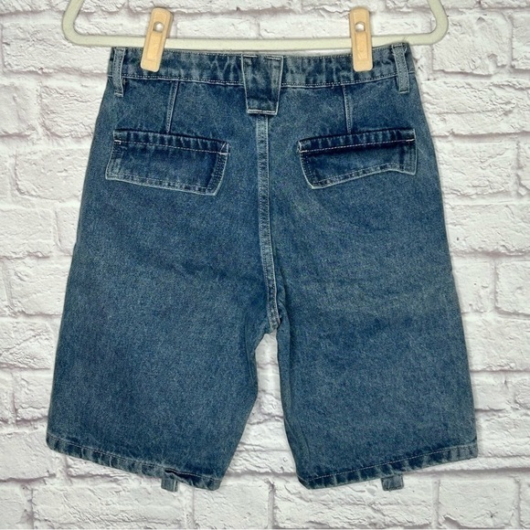 NWT Fashion Nova In My Own Lane Non Stretch Cargo Shorts-Denim - Picture 7 of 16